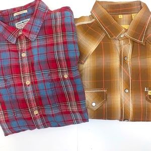 Two great dress shirts Lucky Brand & Larry Mahan